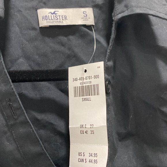 NWT Hollister Poplin wrap shirt - Picture 2 of 5